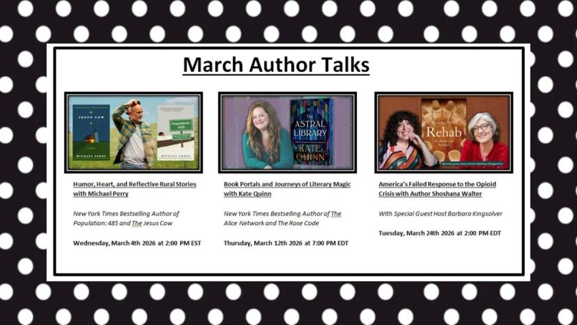 Promotional image for Virtual Author Talk: Literary Magic with Kate Quinn