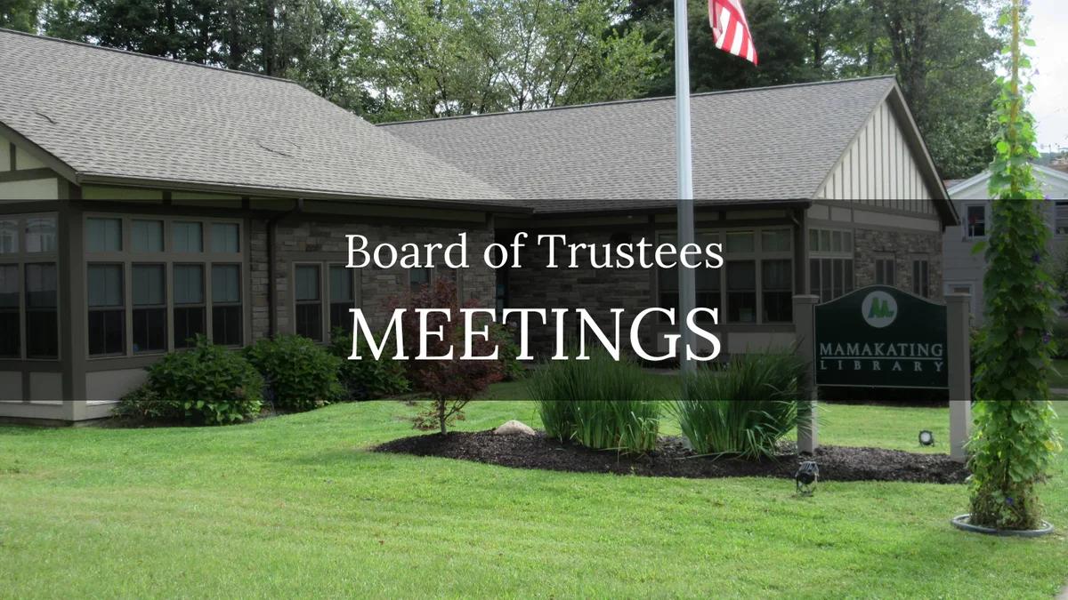 Board of Trustees Meetings