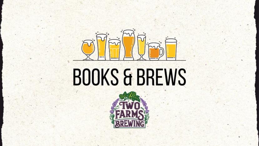 Promotional image for Books and Brew